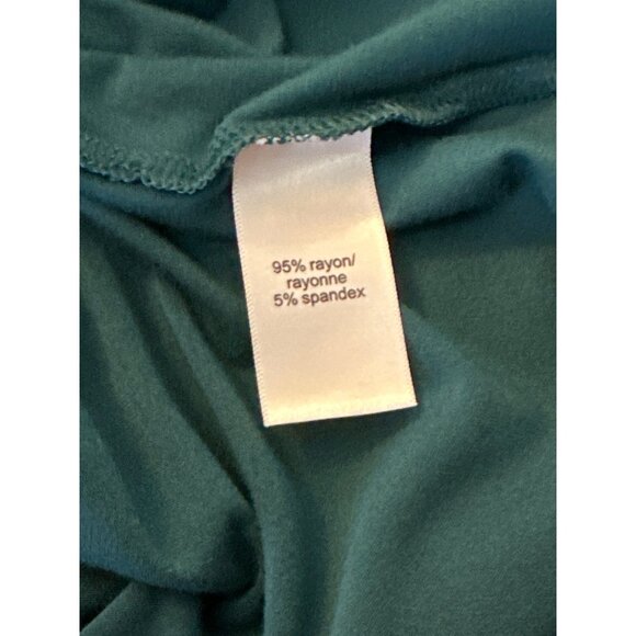 NWT Maurice’s Christmas Teal Tee Green HOLIDAY GREENS Gold Foil Letters Size 0X - Picture 6 of 7